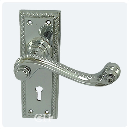 Croft 1723 Lever Door Handles in Brass Bronze Chrome Nickel