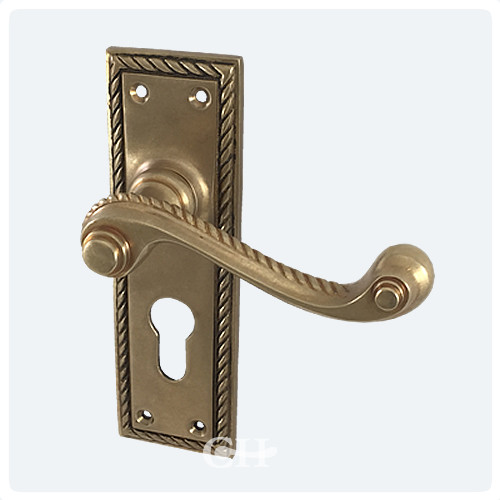 Croft 1723 Lever Door Handles in Brass Bronze Chrome Nickel