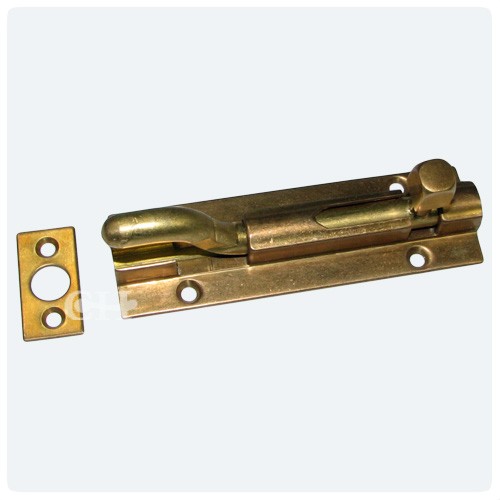 Croft 1801N Bronze Or Brass Necked Barrel Bolts From Cheshire Aged Brass; Distressed Antique Brass - Croft 1801N Bronze Or Brass Necked Barrel Bolts From Cheshire