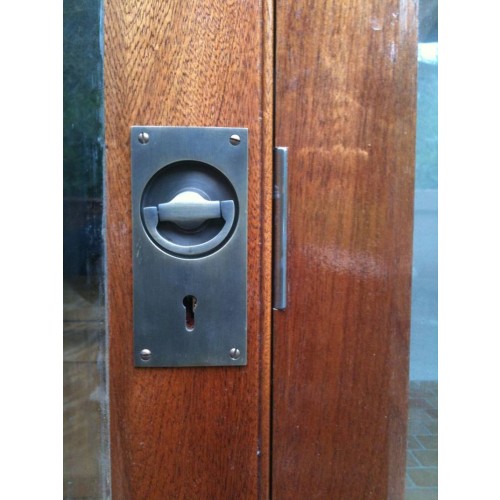 Croft 1804 Door Flush Ring Door Handles In Chrome Or Nickel