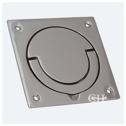 Croft 1812 1813 Squash Court Ring Flush Handle in Brass Bronze Chrome