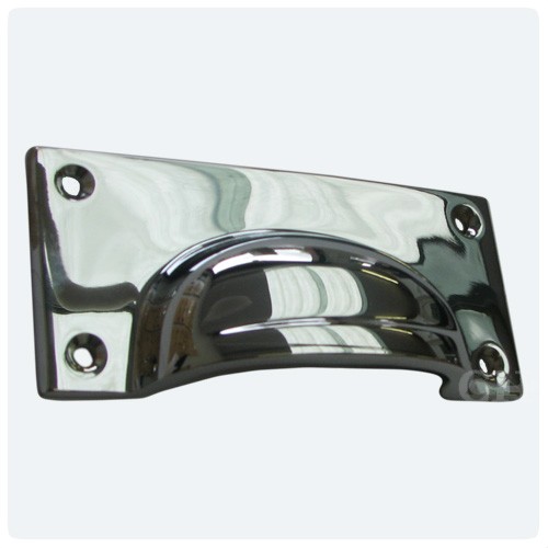 Croft 1823 Cast Drawer Cup Handles In Br Bronze Chrome Or Nickel Polished Chrome Br