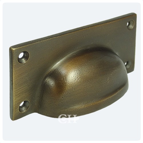 Croft 1823 Cast Drawer Cup Handles in Bronze Finishes From Cheshire