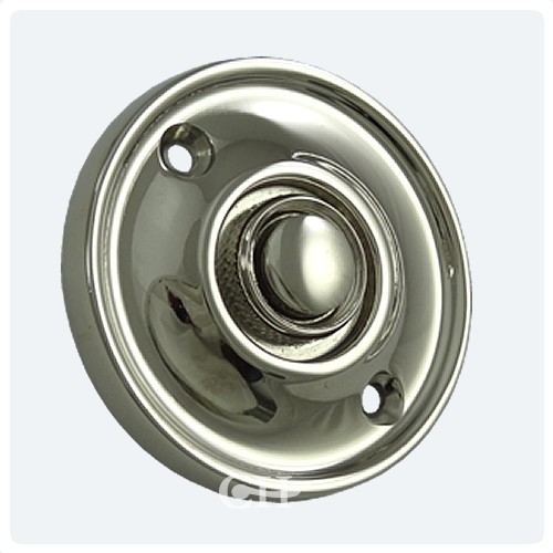 56mm Available In Polished Brass /& Polished Chrome Round Bell Push