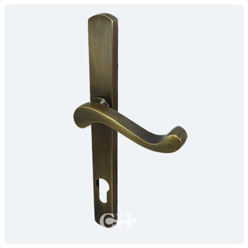 Croft Lichfield Multipoint 92mm Espagnolette Door Lever Handles Brass