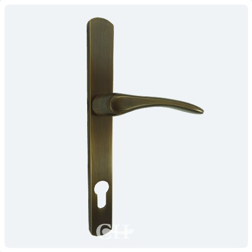 Croft Oaken Multipoint 92mm Espagnolette Door Lever Handles Brass
