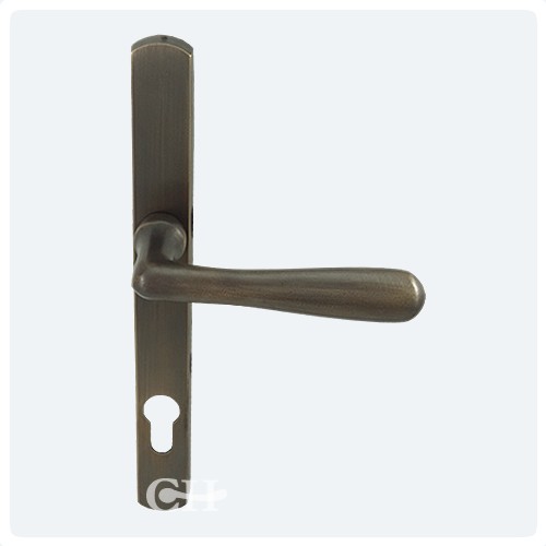 Croft Elegance Multipoint 92mm Espagnolette Door Lever Handles Brass