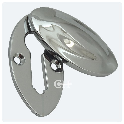 Polished Chrome Oval Covered Escutcheon Finish
