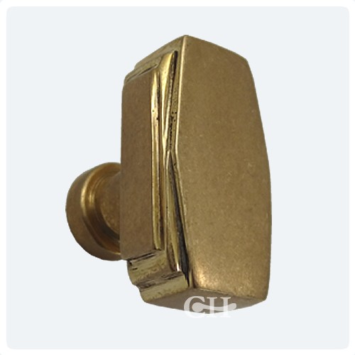 Croft 7006 Art Deco Cupboard Door Knobs In Brass Or Bronze