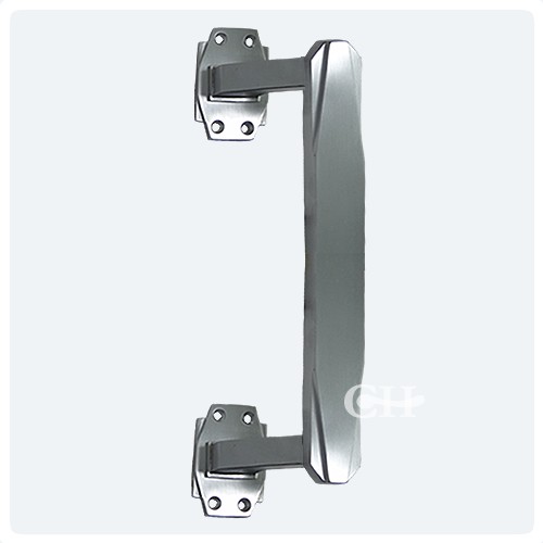 Croft 7009 Art Deco Door Pull Handle In Chrome Or Nickel From Satin Chrome