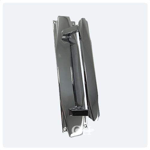 Croft 7010 Art Deco Door Pull Handles In Chrome Or Nickel From Polished Chrome