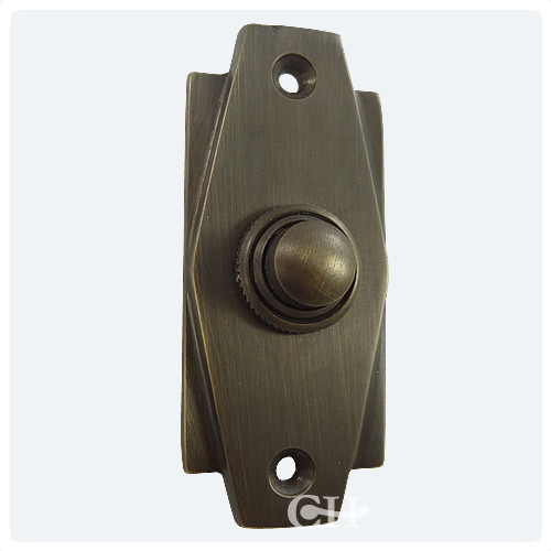 Croft 7015 Art Deco Door Bell Push In Brass Bronze Nickel Chrome Antique Brass - Croft 7015 Art Deco Door Bell Push In Brass Bronze Nickel Chrome