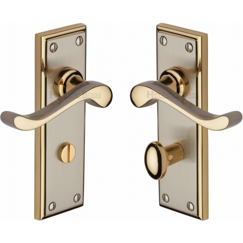 Marcus Edwardian Lever Handles on Backplate in Jupiter Finish from