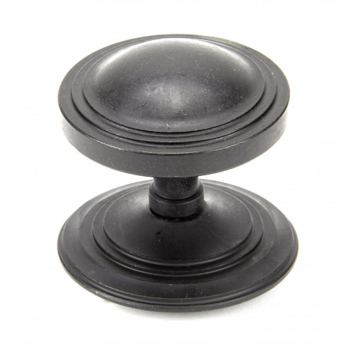 From The Anvil 91486 Centre Door Knobs In Black External Beeswax