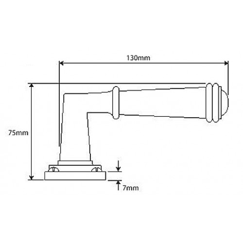 Finesse Design Pewter Durham Lever Handles On Euro Backplate Door