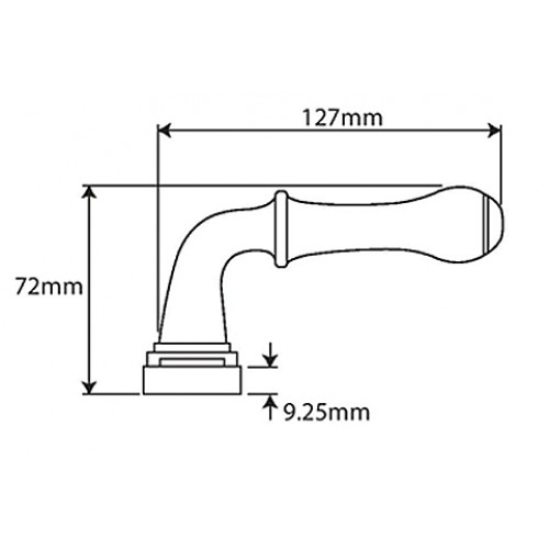 Finesse Design FDMP04 Pewter Derwent Multipoint Entry Door Handles