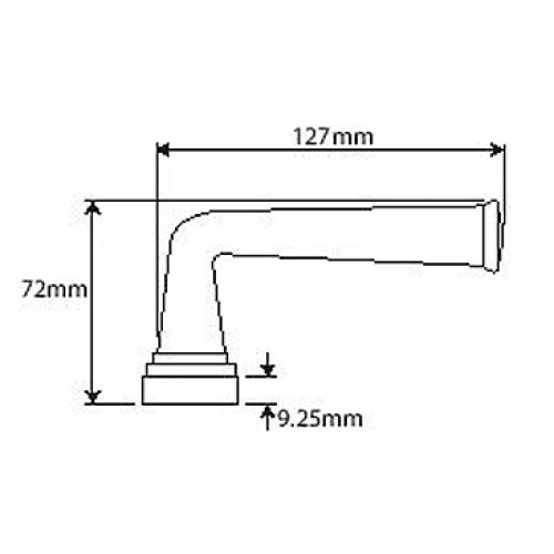 Finesse Design FDMP12 Pewter Allendale Passage Door Handles from