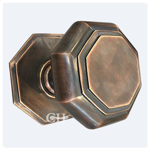 British Handmade Large Octagonal Centre Door Knobs Door Handles