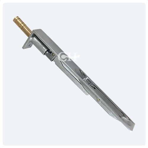 Extended Throw Flush Bolts in Nickel Chrome Brass or Bronze Door