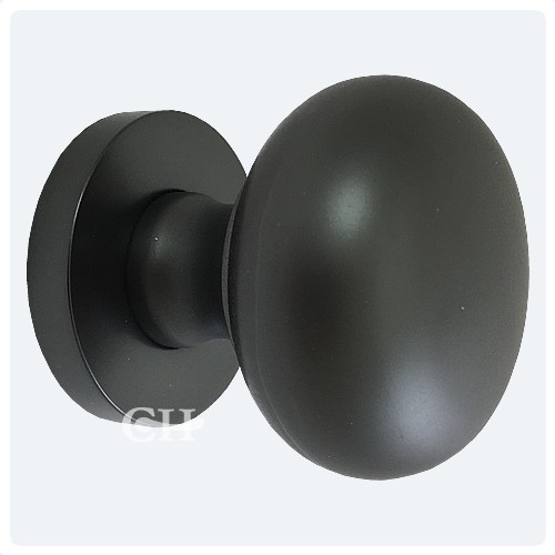 British Handmade Contemporary Bun Mortice Door Knobs in Nickel Chrome