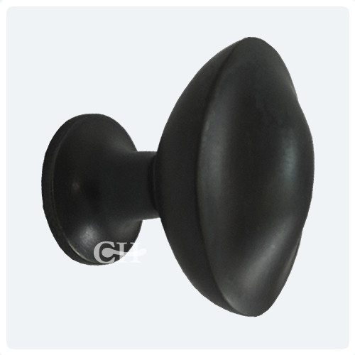 British Handmade Oval Cupboard Door Knobs in Brass or Bronze Finishes