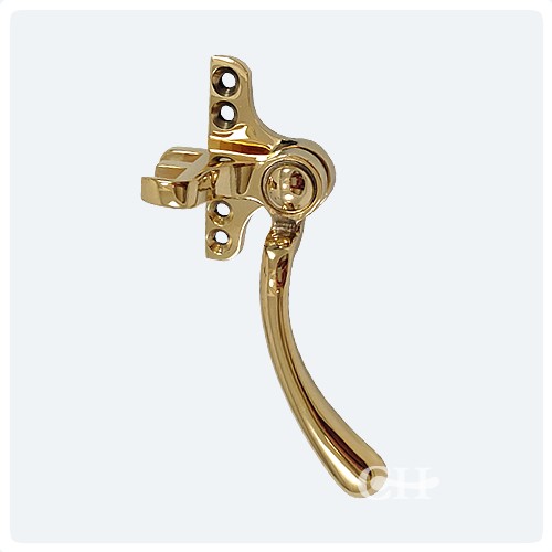 British Handmade Metal Window Handles in Brass Bronze Chrome or Nickel