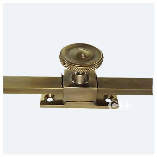 British Handmade Sliding Casement Window Stays with Gas Tap or Knurkeld