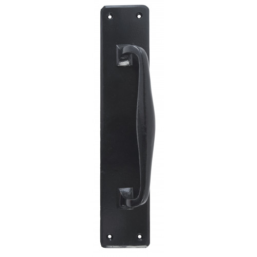 From The Anvil 33466 Black Pull Handles On Backplate Door handles