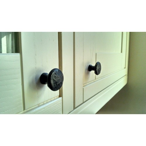 From the Anvil 33992 30mm Beaten Black Cupboard Knobs from Cheshire