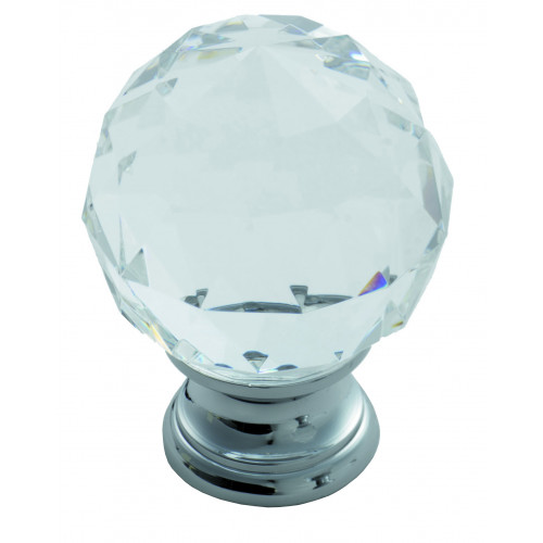 Lead Crystal Faceted Cupboard Knob Door handles & door accessories