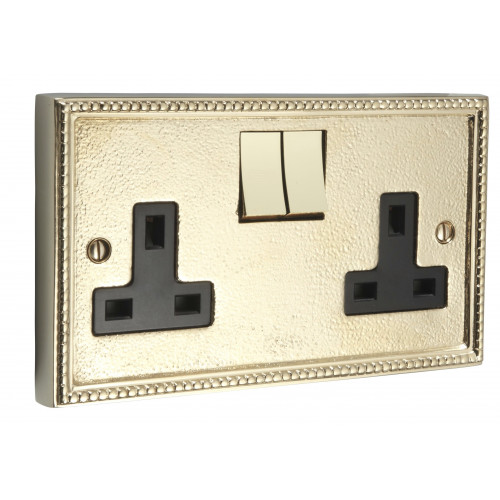 Brassart Period Electrical Sockets in Brass Bronze Chrome or