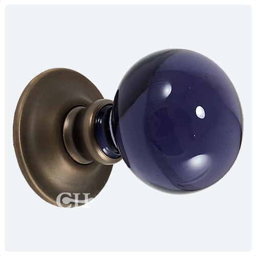 Amethyst Purple Ball Glass Door Knobs Mortice Or Rim Door