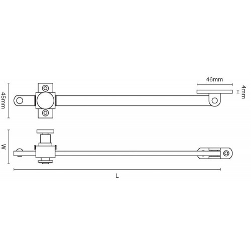 Croft 1884 6394 Casement Window Sliding Stays in Brass Bronze Black ...