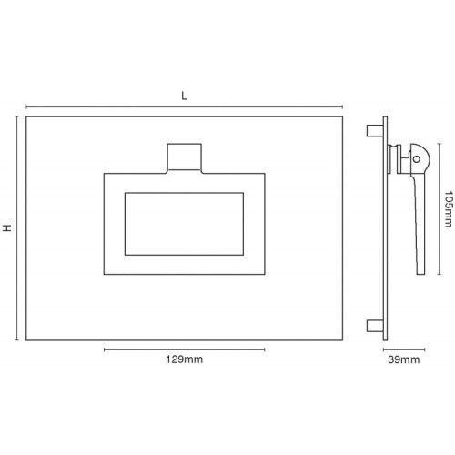 Croft 1931 Edinburgh Front Door Pull Handle in Nickel or Chrome from