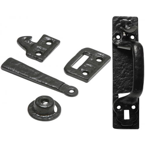 Kirkpatrick 1124 Thumb Latches Suffolk Latches in Black Argent or