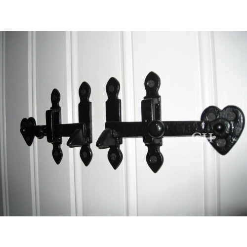 Kirkpatrick 3620 Surface Latch Bar in Black Argent Or Pewter Finish