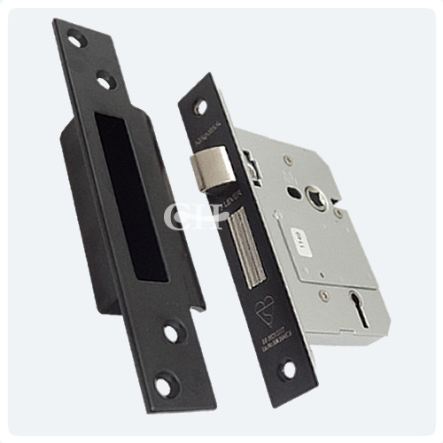 Kirkpatrick 1215 Mortice Locks in Black or Pewter | Door handles