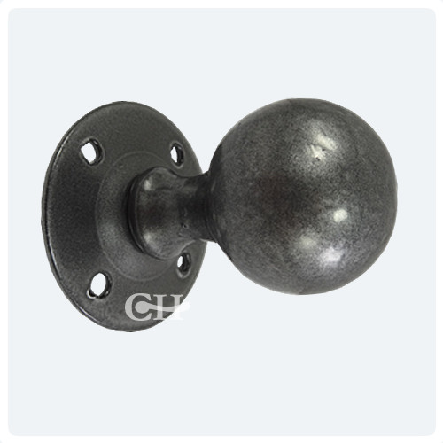 Kirkpatrick 4085 Oval Door Knobs in Black Argent or Pewter from Cheshire Hardware Door handles
