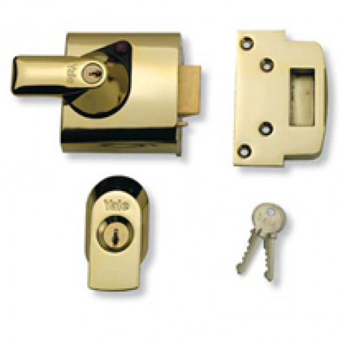 Insurance Nightlatch Yale Lock In Brass from Cheshire Hardware Door handles & door accessories
