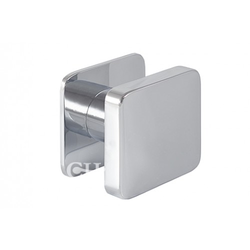 50mm Square Cupboard Knobs In Brass Bronze Nickel or Chrome Door