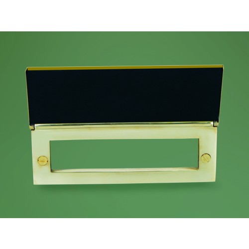 Plain Brass Inner Letter Box Tidys from Cheshire Hardware Door