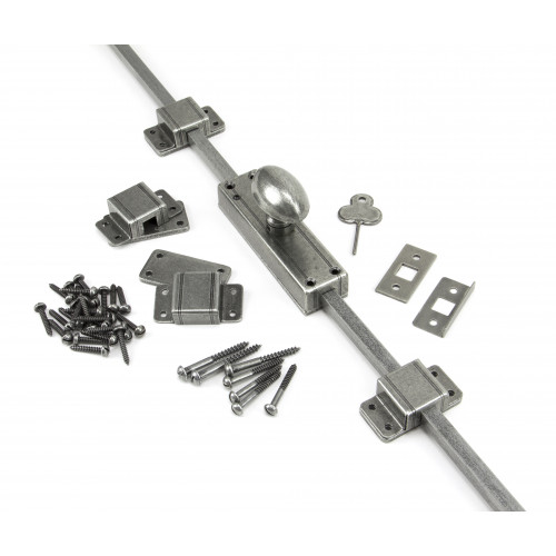 From the Anvil Espagnolette Bolts In Pewter From Cheshire Hardware Door handles & door