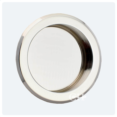 Croft 2530rd Pillow Round Pocket Door Flush Pulls In Brass Chrome Nickel Or Bronze Handles Accessories Cheshire Hardware Croft 2530rd Pillow Round Pocket Door, Round Recessed Door Pulls