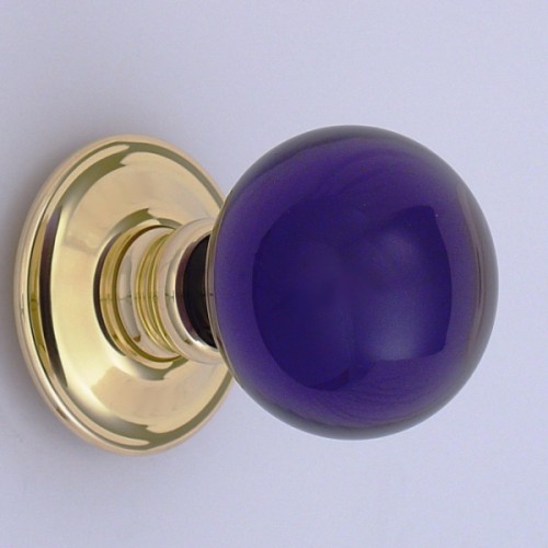 Amethyst Purple Ball Glass Door Knobs Mortice Or Rim Door