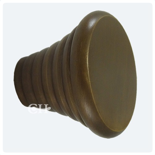 Croft 5103 Reeded Cone Cupboard Door Knobs In Brass Bronze Black Chrome
