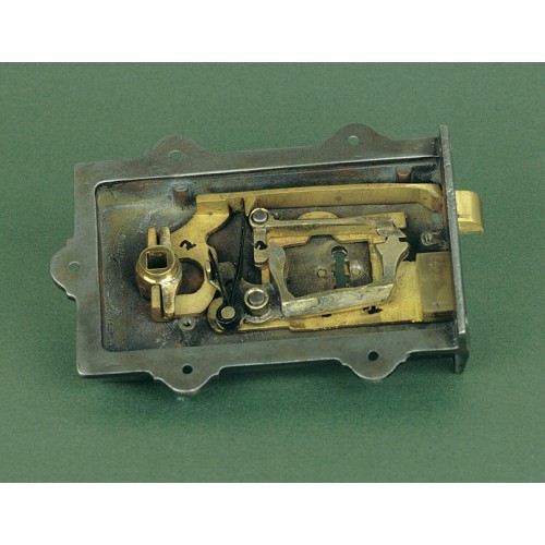 Period Victorian Rim Locks in Iron with Brass Fittings from Cheshire
