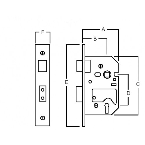 Bathroom Locks. Rednaus High Duty Commercial from Cheshire Hardware