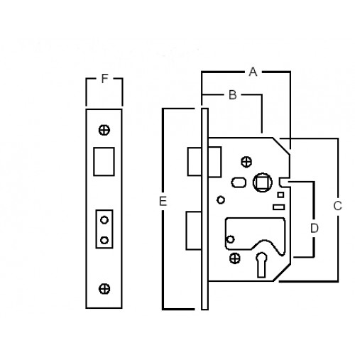 DIN Sashlocks. Rednaus High Duty Commercial DIN Standard from Cheshire