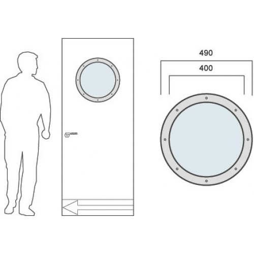Philip Watts SS0 Port Holes or Vision Panels in Polished or Satin