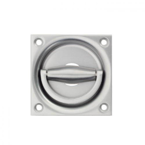 Flush Ring Door Handles in Stainless Steel Aluminium or Silver